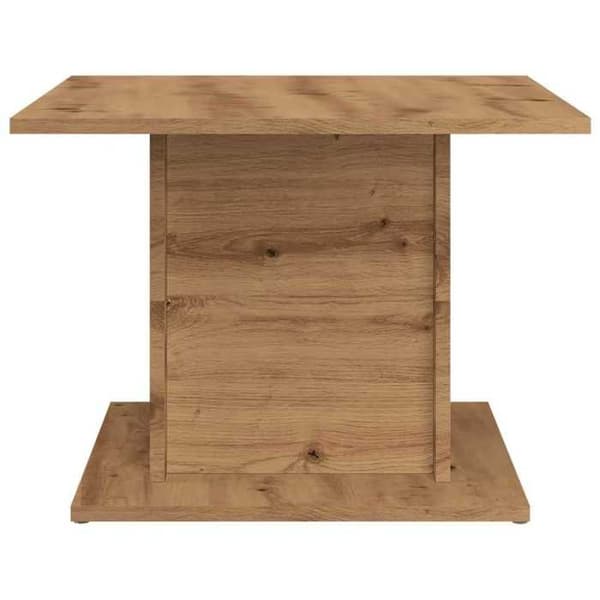 Maison Exclusive - Håndlavet egetræsbord 55,5x55,5x40 cm ingeniørtræ Ek
