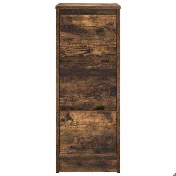 Maison Exclusive - Buffé i rökt ek 29,5x34x76 cm ingenjörsträ