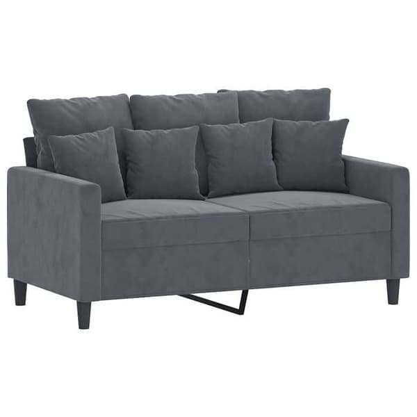 Maison Exclusive - Tummanharmaa 2-paikkainen sohva 120 cm Sametti