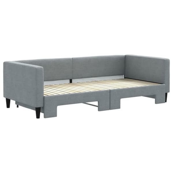 Päivävuode - MAISON EXCLUSIVE - Maison Exclusive - vuodesohva - vaaleanharmaa - 90x200 cm Ljusgrått