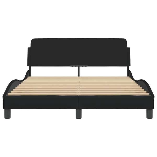 Maison Exclusive - Dover sort sengestel 140x200 cm stof Svart
