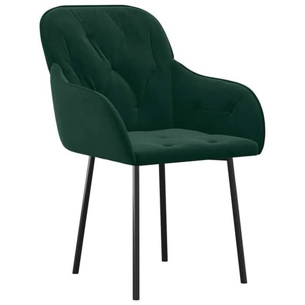 Maison Exclusive - Matstolar set om 2 Mörkgrön Sammet
