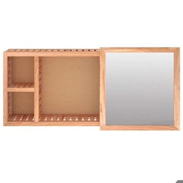 Maison Exclusive - Spejlskab 80x17x34 cm Massivt valnøddetræ