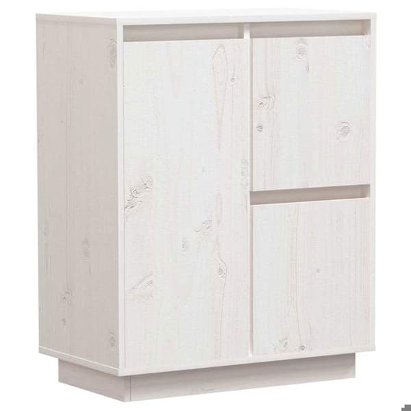 Maison Exclusive - Buffé Vit 60x34x75 cm Massivt furu Vit