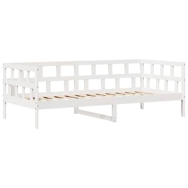 Seng i dag - EKSKLUSIV HUS - 90x190 cm - Massivt træ - 2 skuffer - Lamelseng Vit