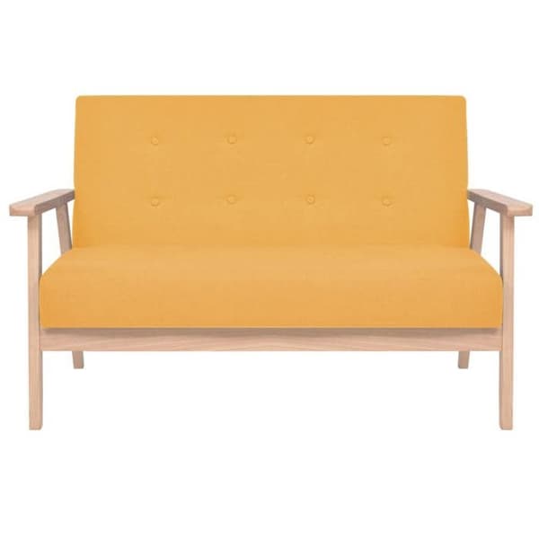 Maison Exclusive - Soffa 2-sits Gul Tyg Gul