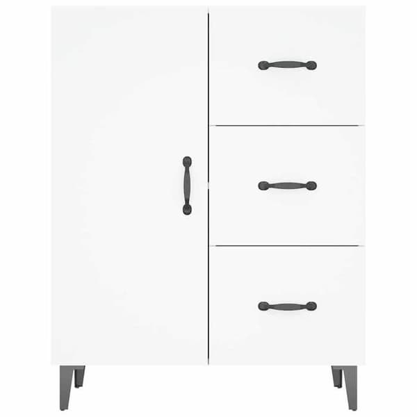 Maison Exclusive - Vit buffé 69,5x34x90 cm ingenjörsträ