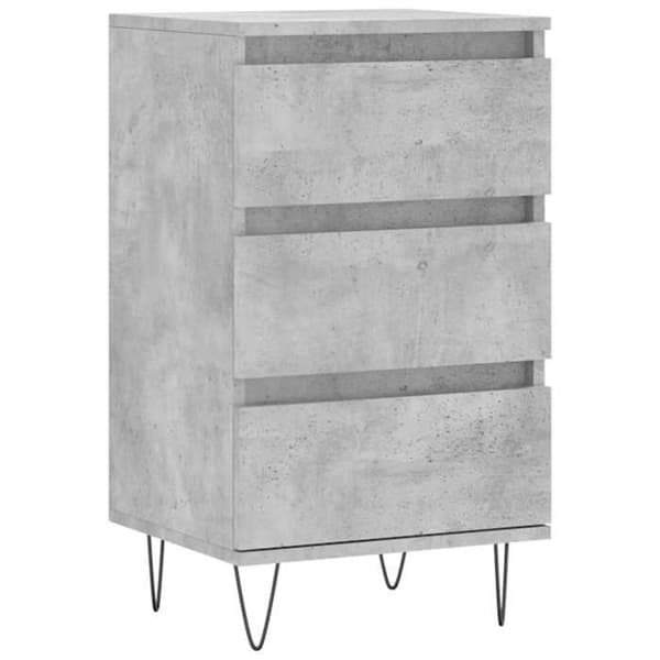 Maison Exclusive - Buffet grå beton 40x35x70 cm ingeniørtræ