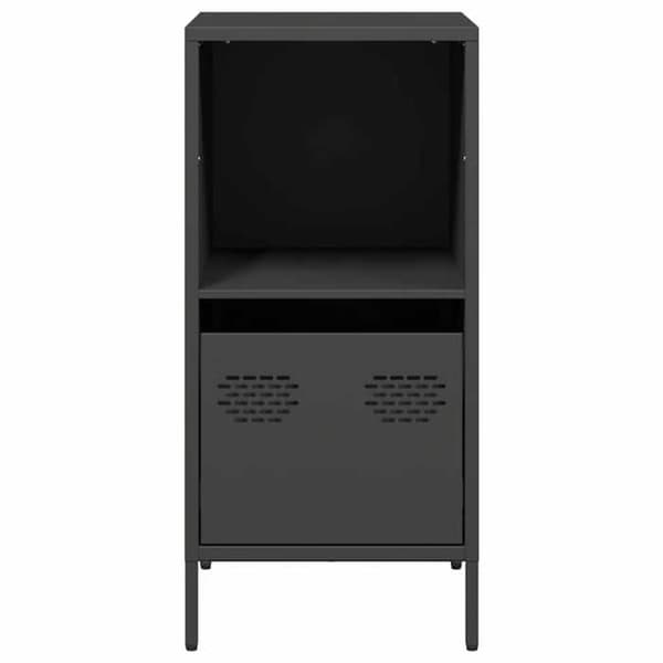 Maison Exclusive - Buffet sort 35x39x73,5 cm koldvalset stål