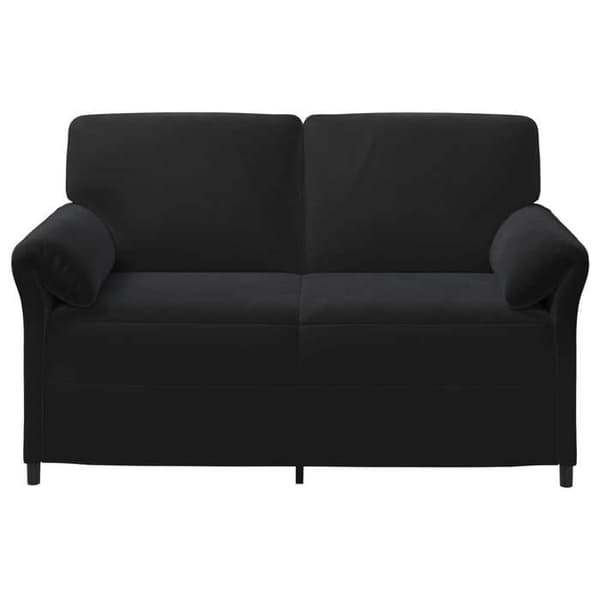 Maison Exclusive - Sofa 2 pladser Sort Velour