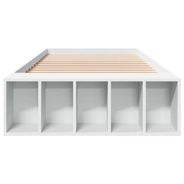 Sengestel - EKSKLUSIV HUS - 75 x 190 cm - Hvid - Spånplader - Indbygget opbevaring Vit
