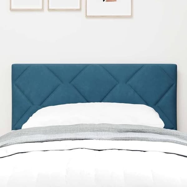 Maison Exclusive - LED-huvudgavel Mörkblå 80 cm Sammet