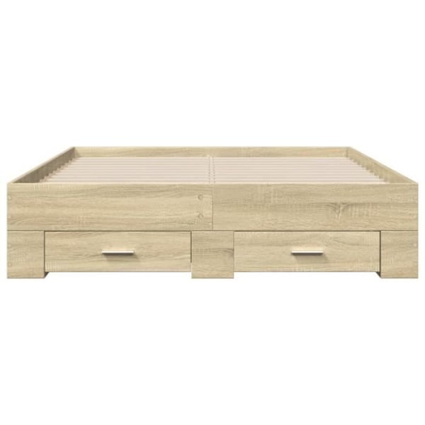 Sängstomme med lådor - [MÄRKE] - Sonoma Oak - Modern - Design Brun