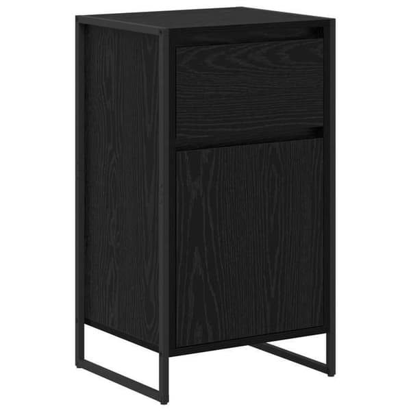 Maison Exclusive - Buffé Ek svart 43 x 36 x 75,5 cm Ingenjörsträ