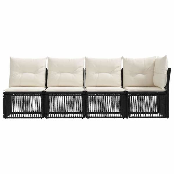 Maison Exclusive - Soffa 4 platser med vänster armstöd 4 pc 4-Antal platser