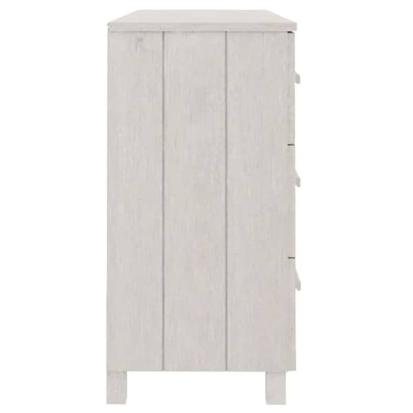 Maison Exclusive - Buffet MOLDE Valkoinen 113x40x80 cm Massiivinen mänty Vit