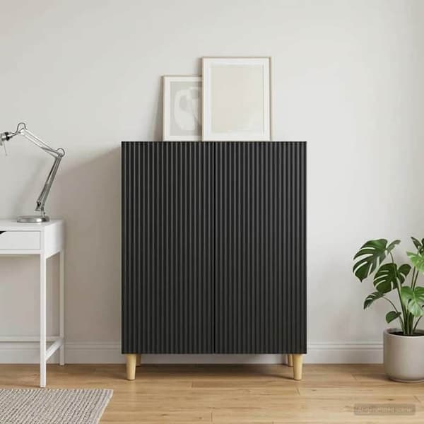 Maison Exclusive - Buffet Sort 66 x 34,5 x 90 cm Ingeniørtræ