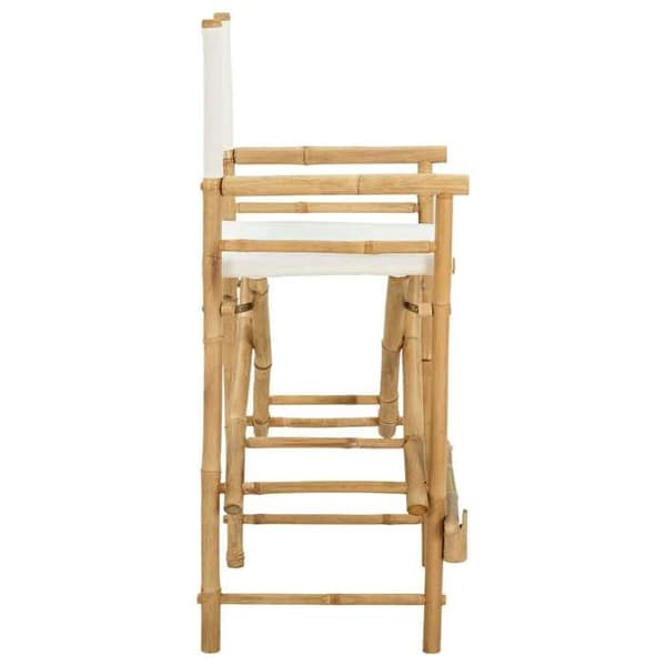 Maison Exclusive - Fällbar regissörsstol 2 st Naturbambu Naturlig (bambu)
