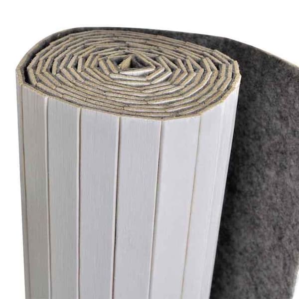 Maison Exclusive - Skärmvägg av vitt bambu bredd 250 cm höjd 165 cm Vit
