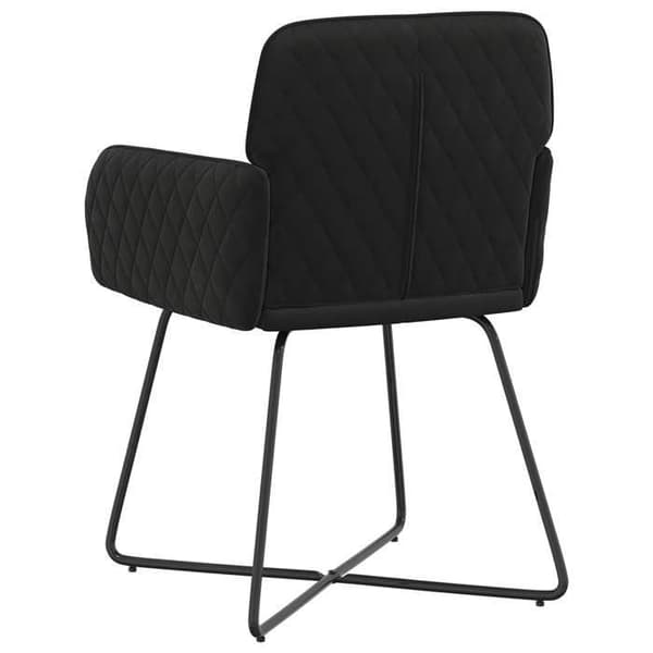 Maison Exclusive - Matstolar 4 st Sammet Svart 59 x 56,5 x 86 cm