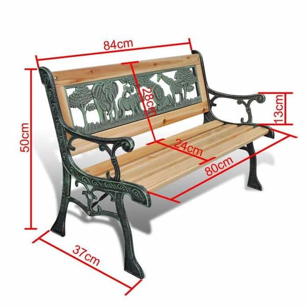 Maison Exclusive - Barnbänk 84 cm Trä
