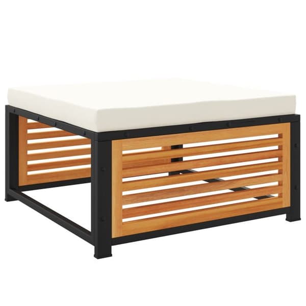 Maison Exclusive - Havegruppe med puder 5 stk Solid akacietræ