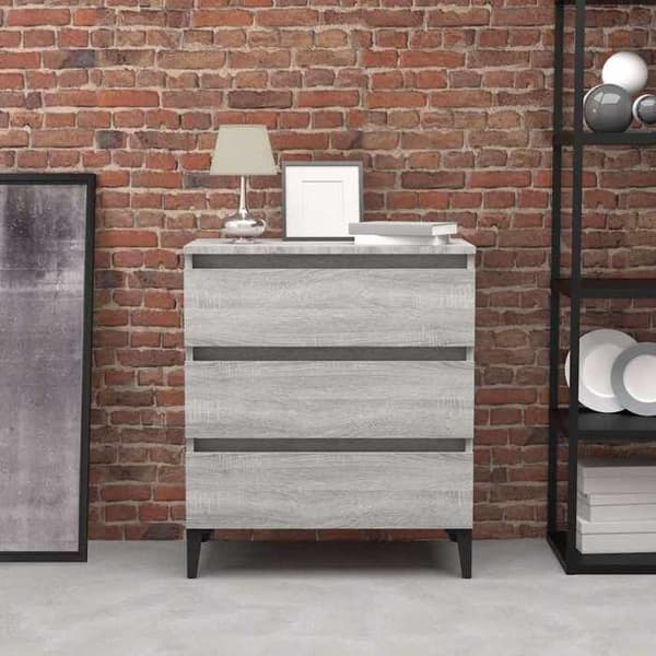 Maison Exclusive - Buffet Sonoma grå 60x35x69 cm Ingeniørtræ