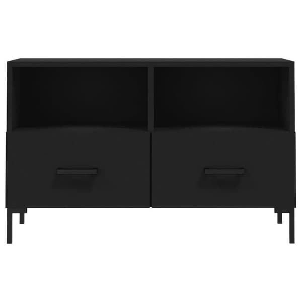 Maison Exclusive - TV Møbel Sort 80x36x50 cm Ingeniørtræ