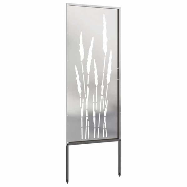 Havelærred - EKSKLUSIV HUS - Sølv Blomster - 50 x 140 cm - Stål - Mat finish Silver