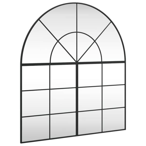 Maison Exclusive - Sort vægspejl 100x110 cm jernbue Svart