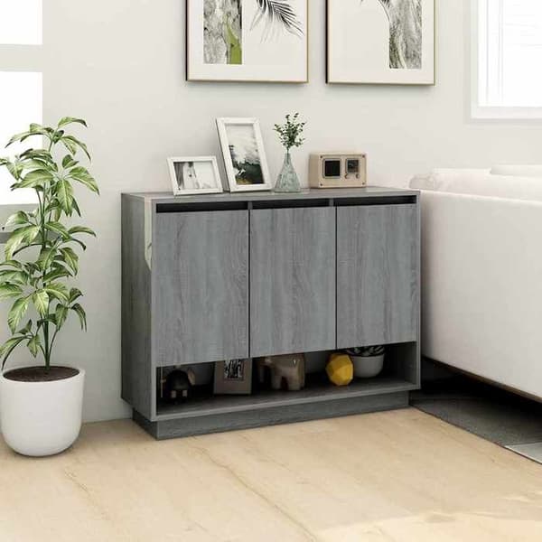 Maison Exclusive - Buffet Sonoma grå 97x31x75 cm Ingeniørtræ