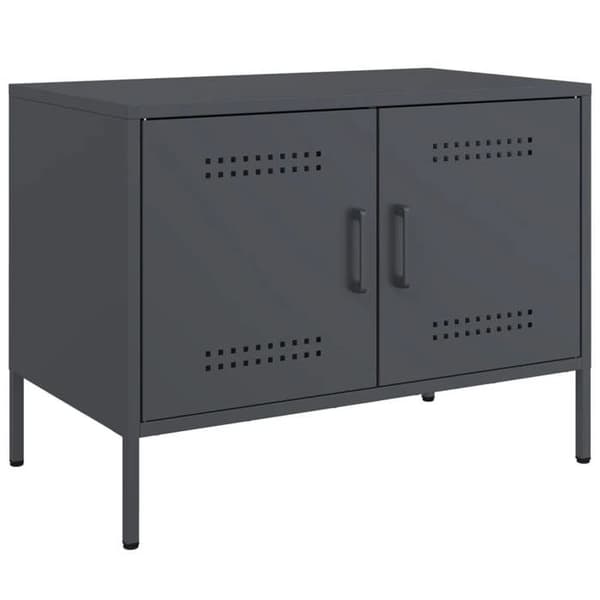 Maison Exclusive - TV-møbel antracit 68x39x50,5 cm stål