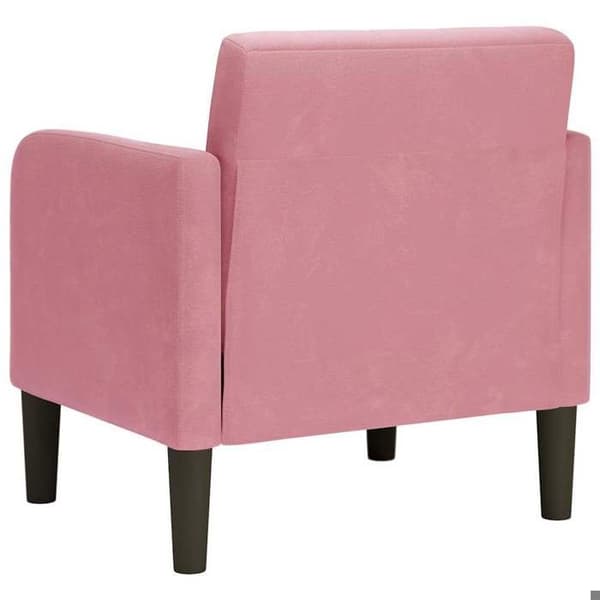 Maison Exclusive - Stol med armlæn rosa 54 cm velour