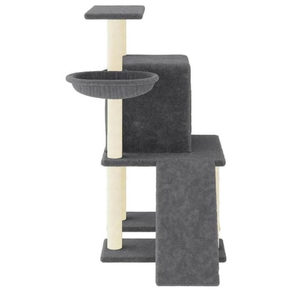Maison Exclusive - Kattekradse med grå sisal klatretræ 96,5 cm mörkgrå