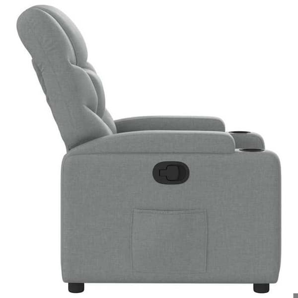 Maison Exclusive - Lätt grå recliner i tyg Ljusgrått