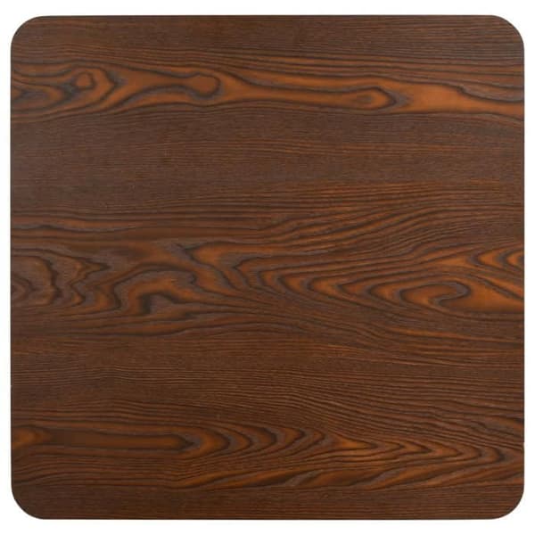 Maison Exclusive - Tummanruskea bistropöytä 60x60 cm MDF