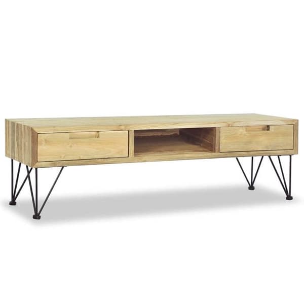 Maison Exclusive - TV-möbel 120x35x35 cm i massiv teak