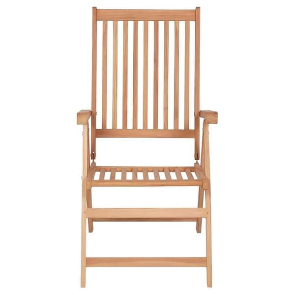 Maison Exclusive - Fällbara lutande fåtöljer, 6 delar, i massivt teak