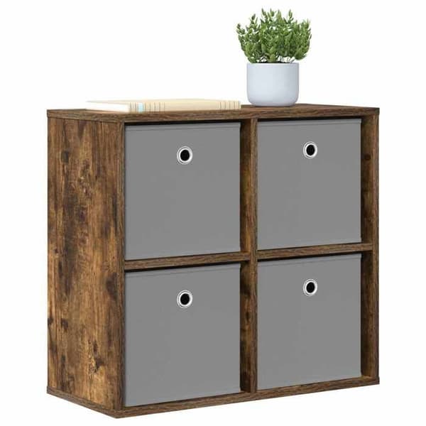 Buffet - EKSKLUSIVT HUS - 59,5 x 27 x 57 cm - Røget eg - Spånplade - Pladsbesparende Rökt ek