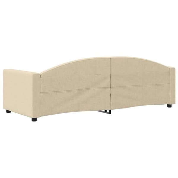 Maison Exclusive - Levossa ilman patjaa, kerma 80x200 cm kangas