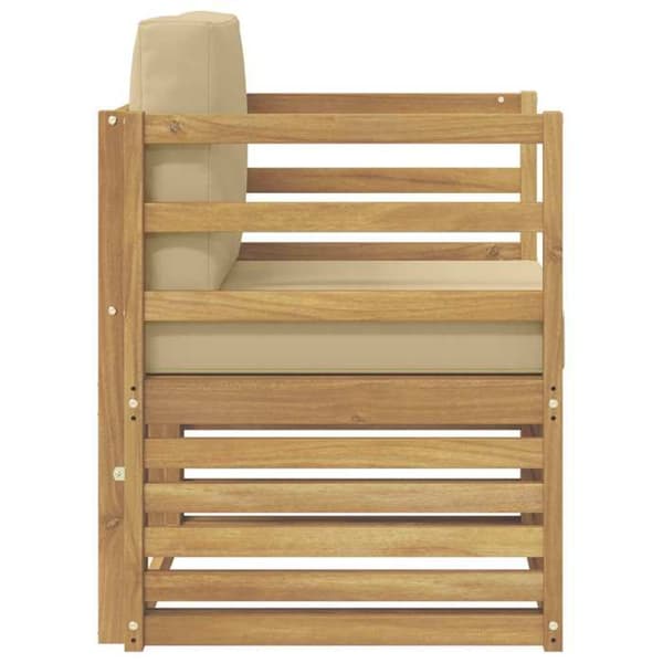 Maison Exclusive - Utomhussoffgrupp i vit polyester