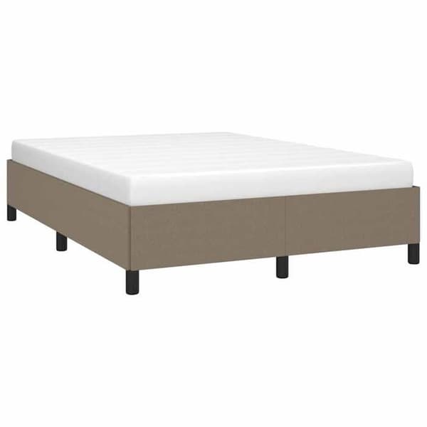 Maison Exclusive - Sengestel uden madras taupe 140x190 cm stof