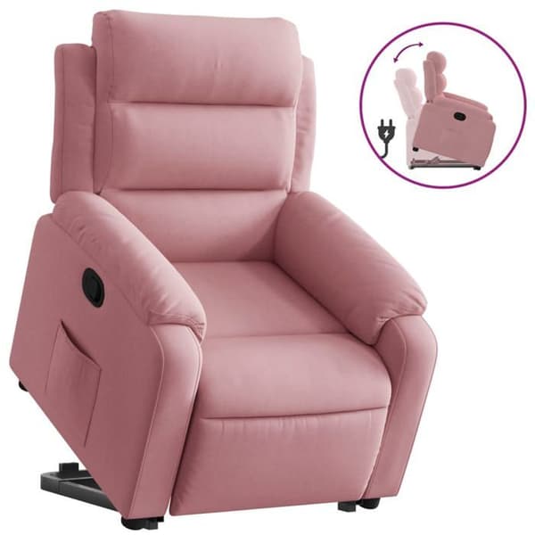Maison Exclusive - Recliner Rosa Sammet Rosa (sammet)
