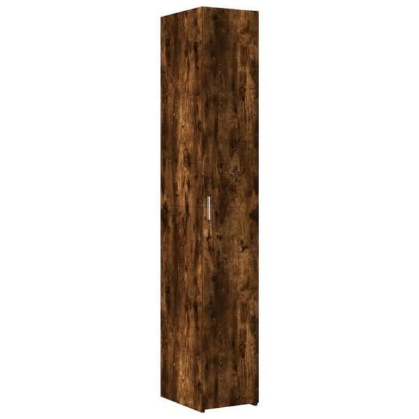 Maison Exclusive - Buffet høj røget eg 30x42,5x185 cm ingeniørtræ
