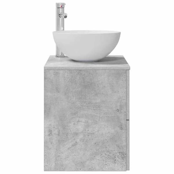 Maison Exclusive - Väggmonterad handfat vanity Grå betong 49,5 x 41 x 64,5 cm