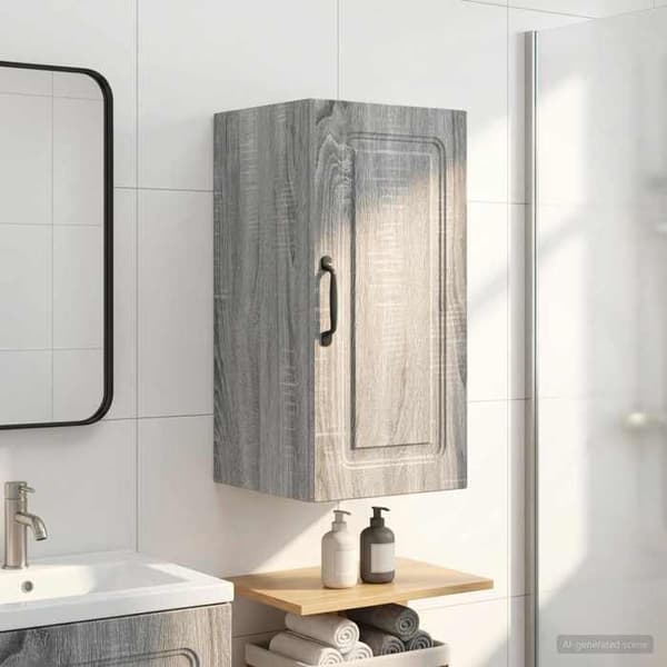 Maison Exclusive - Væghængt badeværelsesskab UTRECHT Sonoma grå