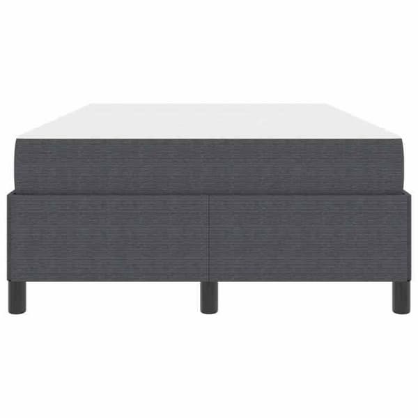 Maison Exclusive - Sängram med madrass Mörkgrå 120 x 190 cm tyg