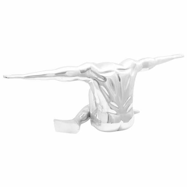 Maison Exclusive - Skulptur i silver 91,5 x 32 x 33 cm Aluminium Silver