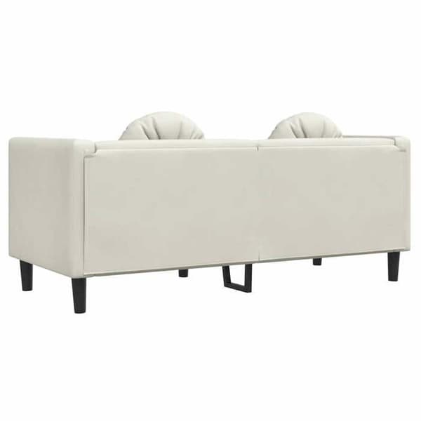 Maison Exclusive - Sofa med puder til 2 personer i cremevelour