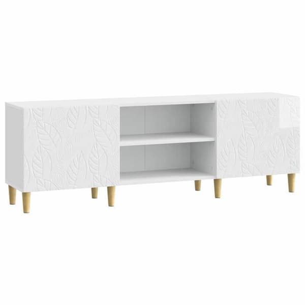 Maison Exclusive - TV-möbel 150 x 31 x 50 cm Blank vit Ingenjörsträ